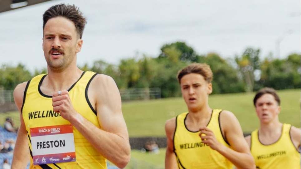 James Preston and Joe Martin in the National 800m final